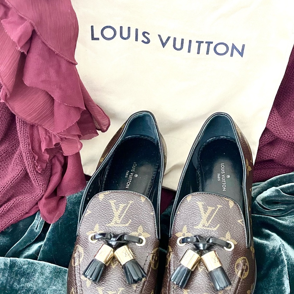 Louis Vuitton Brown Monogram Loafers